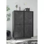 web 14 CARRARA Anthrazit Highboard 4T LQ 1000x1000