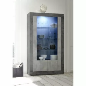web 3 Urbino Ossido Beton Vitrine 2trg. 1000x1000