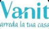 logo vanit scrittta celeste su sfondo bianco